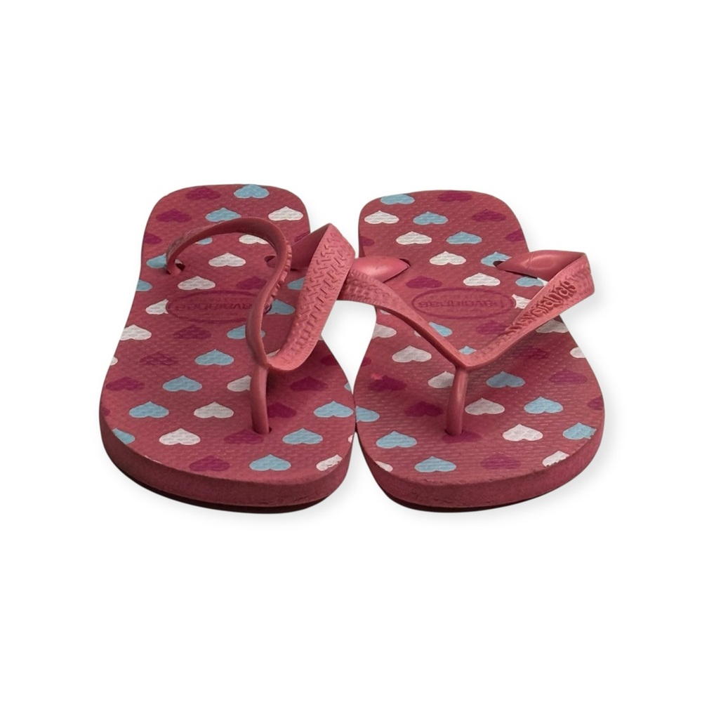 Top Havaianas ❤︎︎ Heart Print Flip Flops ❤︎︎ Brazilian Beach Sandal ❤︎︎ Pink 4 5 - Picture 12 of 16
